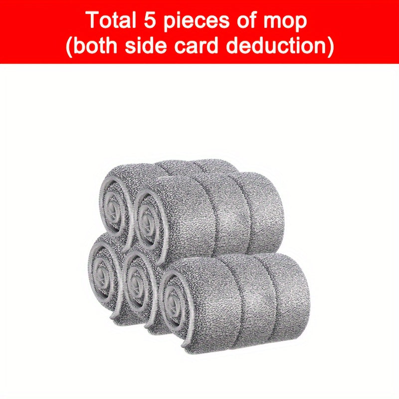 Microfiber Mop Set with 2 Reusable Pads, Stainless Steel Handle, Wet and Dry Cleaning