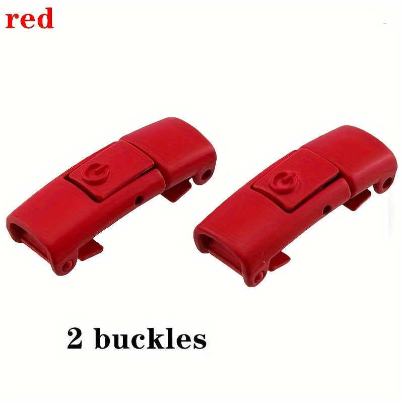 Uniseks metall No-Tie Lazy shoelace buckles turli ranglar, oson bir tugma bilan