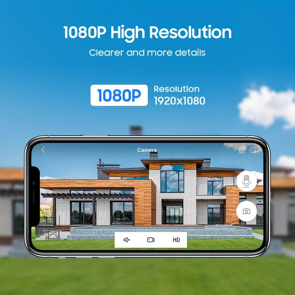 WiFi Waterproof Security Camera with Auto-Tracking Night Vision Two-Way Audio and AI Detection