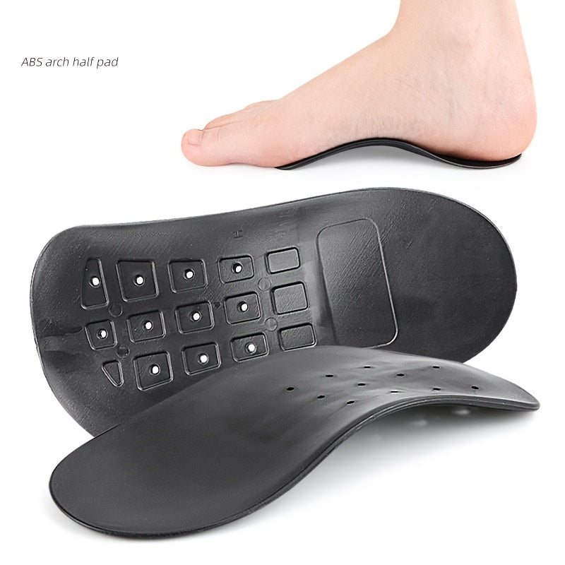 Black Arch Support Insoles for Men and Women Comfort Footbed Inserts
