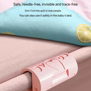 Set of 4 Pink Bed Sheet Clips for Securing Quilts and Blankets