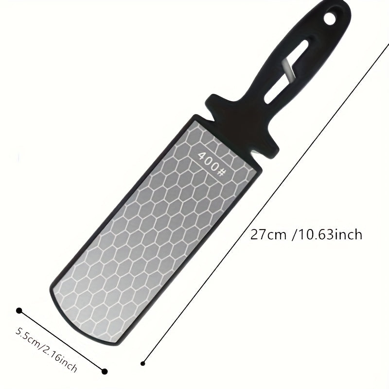 5-in-1 Diamond Knife and Scissor Sharpener with Ceramic Rod and Honeycomb Surface