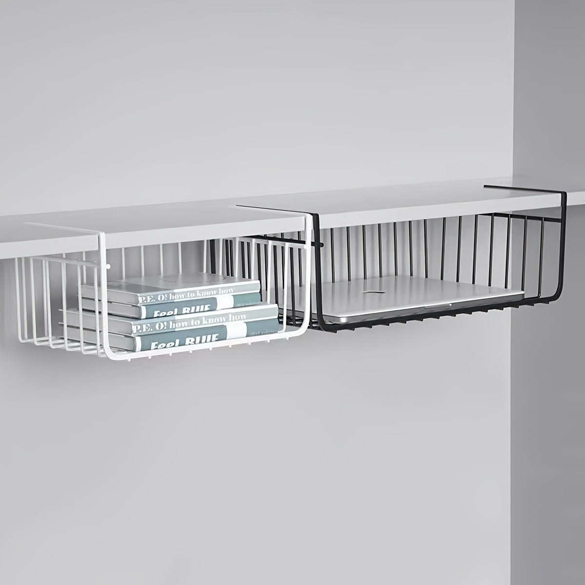 Metalldan yasalgan osma saqlash racki oshxona va shkaf uchun, teshiksiz ochiq polka tashkilotchisi
