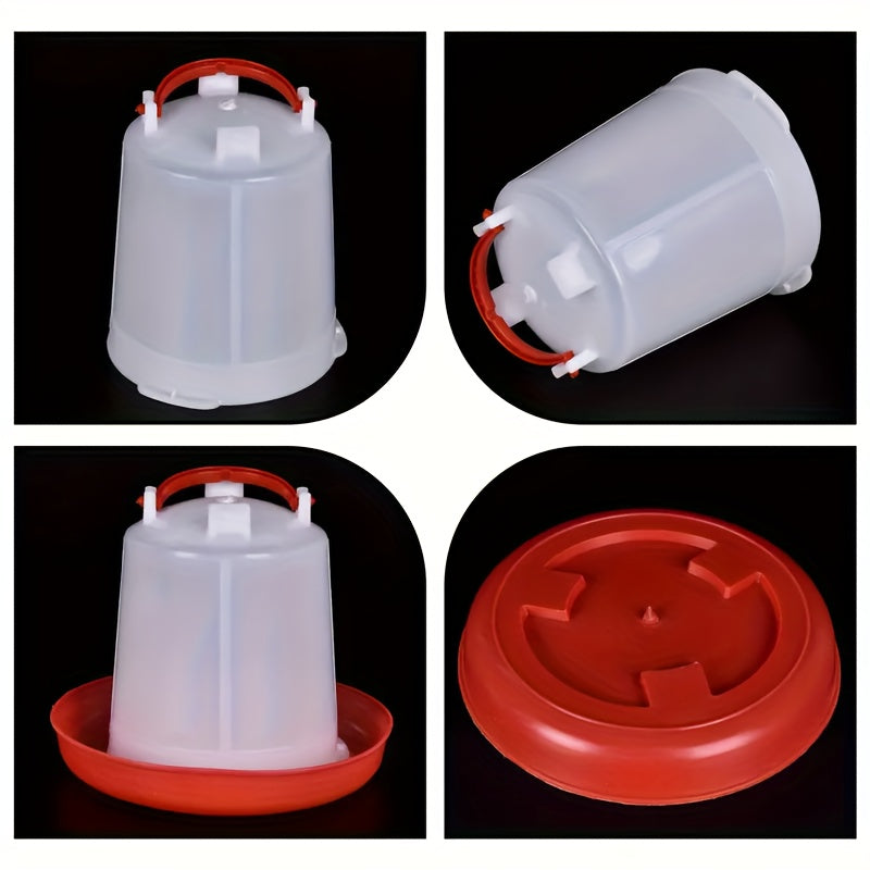 Automatic Bird Waterer and Feeder for Chickens Ducks Geese Quails Small Birds Durable Plastic