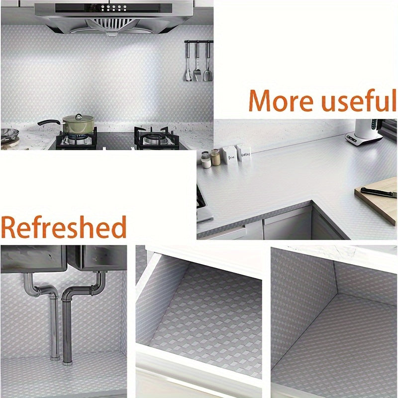Self-Adhesive Kitchen Backsplash Stickers Waterproof PVC Peel and Stick Wall Covering