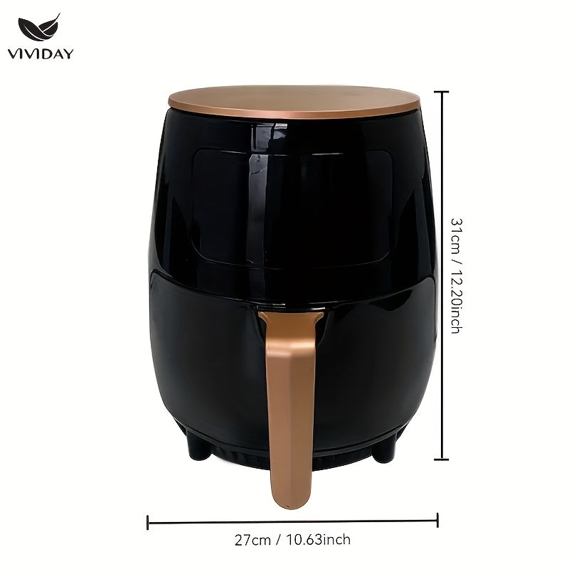 Uy sharoitida foydalanish uchun ko‘p qirrali elektr qovurilgan pan, turli xil ovqatlarni pishirishda, tutun yoki ortiqcha yog‘siz ideal.