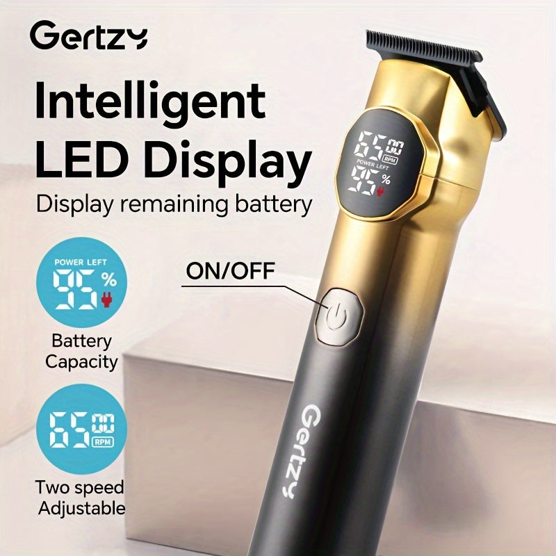 Professional Electric Hair Clipper with Powder Metallurgy Blade USB 1500mAh Lithium Battery Men's Precision Hair Trimmer Salon-Quality Grooming Tool