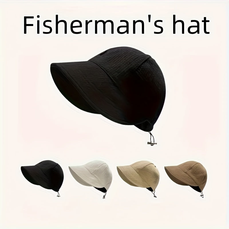 Women's Wide Brim Sun Hat UPF UV Protection Adjustable Drawstring Foldable Braid Polyester Outdoor