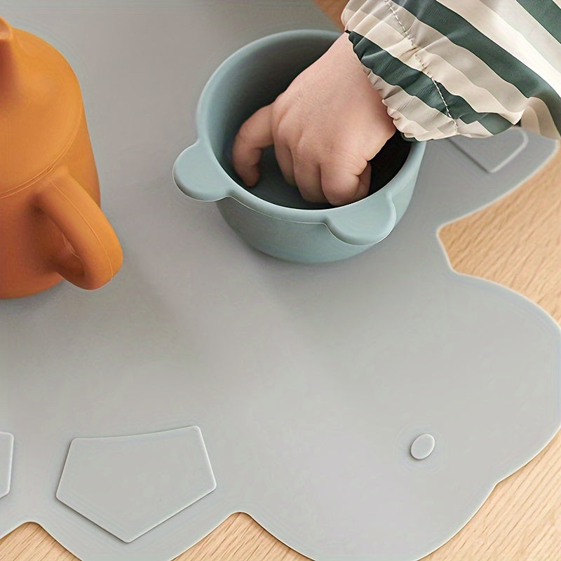 Dinozavr dizayni bilan silikon bolalar ovqat joyi - Bolalar ovqatlanishi uchun xavfsiz