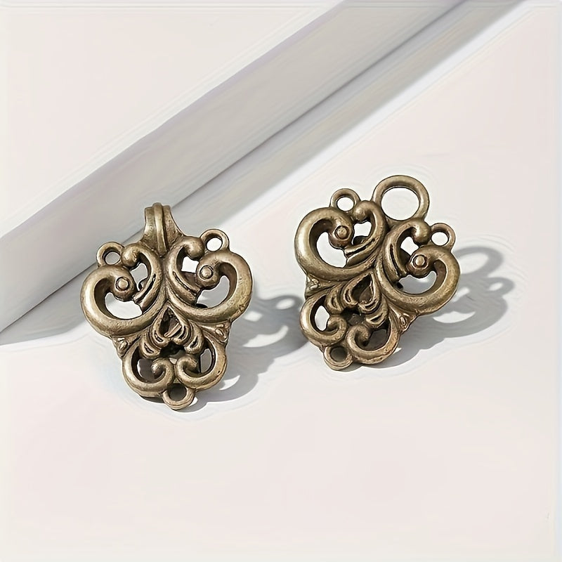 Zarif Vintage Metall Brosh, Noaniq Shakldagi Sharf Kliplari, Shal Pinlari va Kardigan Burchaklari bilan to'plam - Ayollar uchun Moda Aksessuari sifatida mukammal