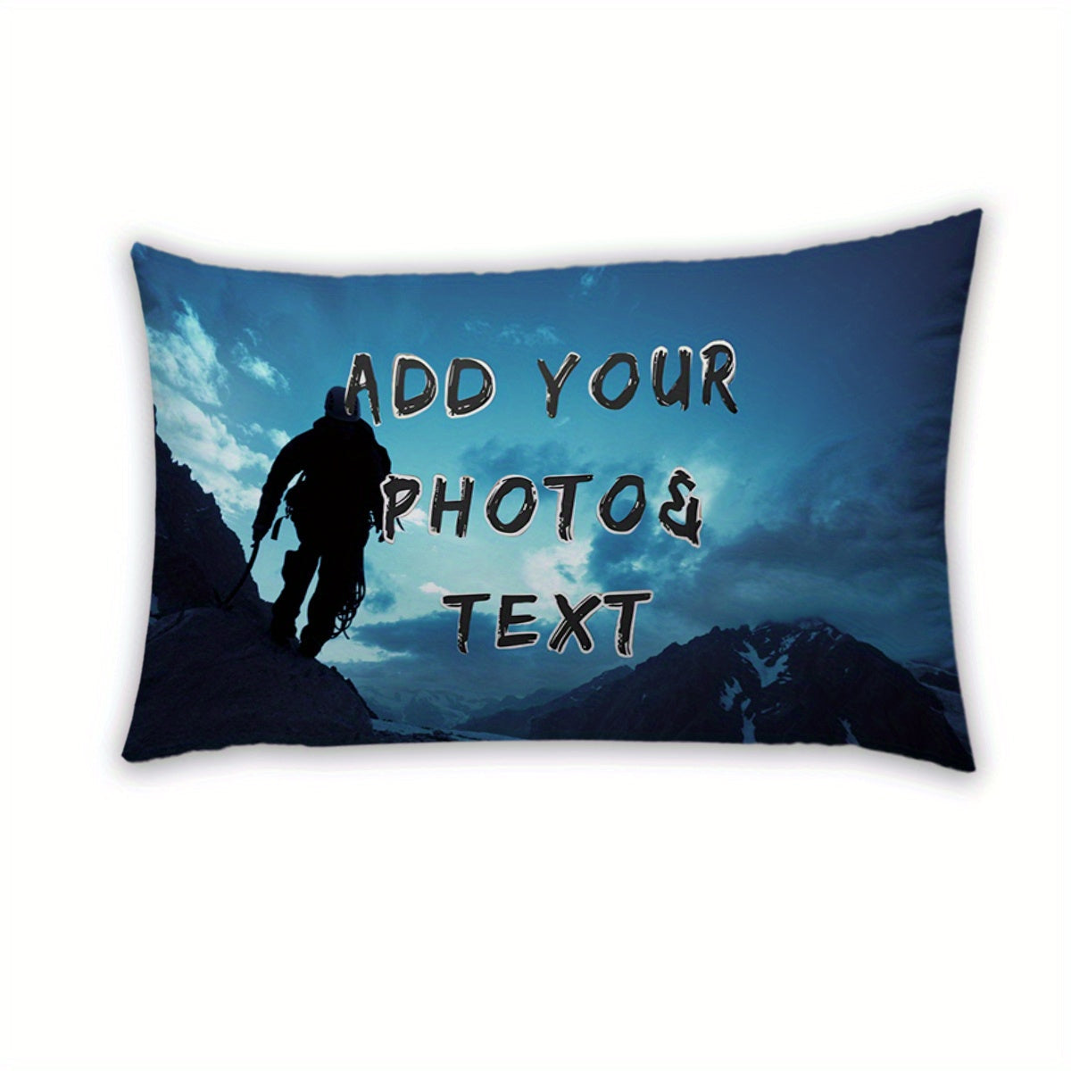 Personalized Photo Pillowcase for Valentine's Day Christmas Thanksgiving Pet Wedding Anniversary Climbing Gift