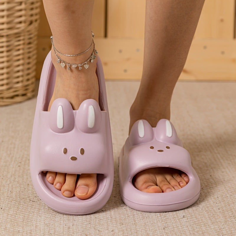 Unisex Cartoon Bunny Slippers Soft Indoor Outdoor Cozy All Seasons