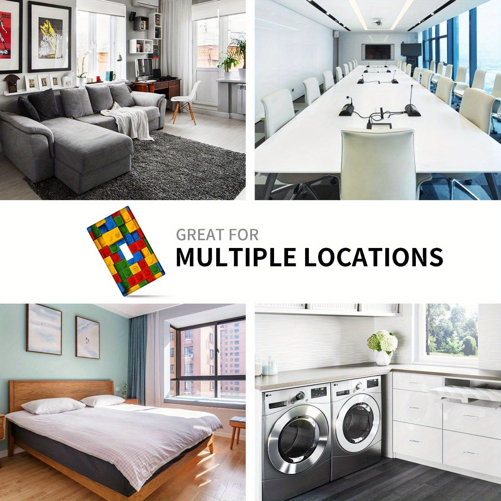 Farmhouse Style Light Switch Cover for Country Decor 1 or 2 Gang