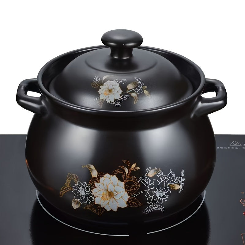 Katta 71oz keramika qozon - Yuqori haroratga chidamli, gaz pechida sho'rva va qozonlar tayyorlash uchun mos, uyda pishirish va qozonlar tayyorlash uchun ideal