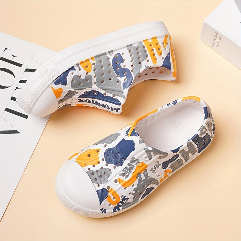 Children's Cartoon Clogs for Boys and Girls Lightweight Non-Slip Summer Slip-On Sandals