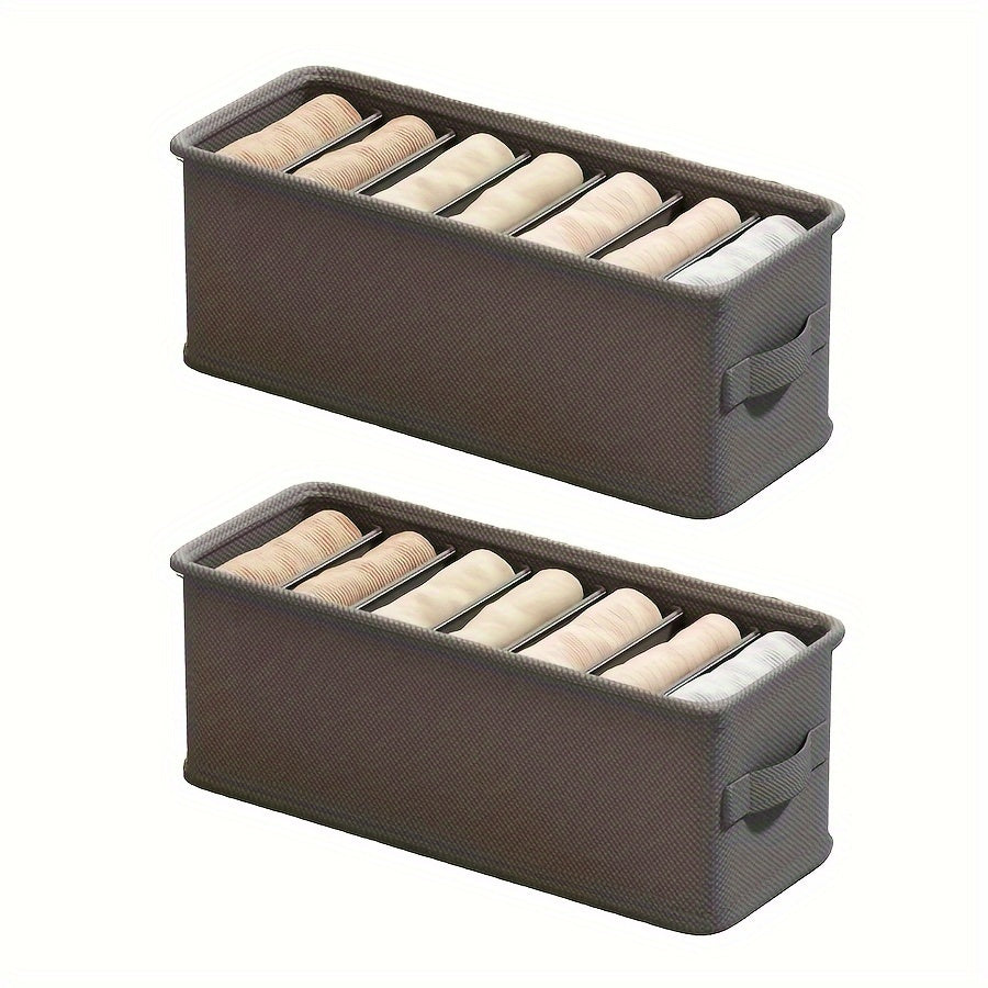 Fabric Drawer Organizer for Bras Socks and Accessories Foldable Storage Divider