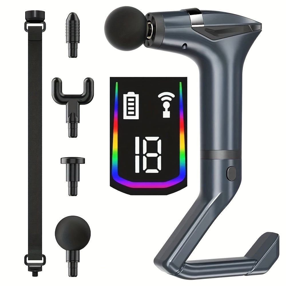 Nevho Stretch band fascia quroli almashtiriladigan bosh va ajratiladigan teleskopik dizayn bilan yuqori chastotali tebranish, kuchli massaj, ko'p darajali sozlash, avtomatik vaqtni belgilash imkoniyatlarini taklif etadi va