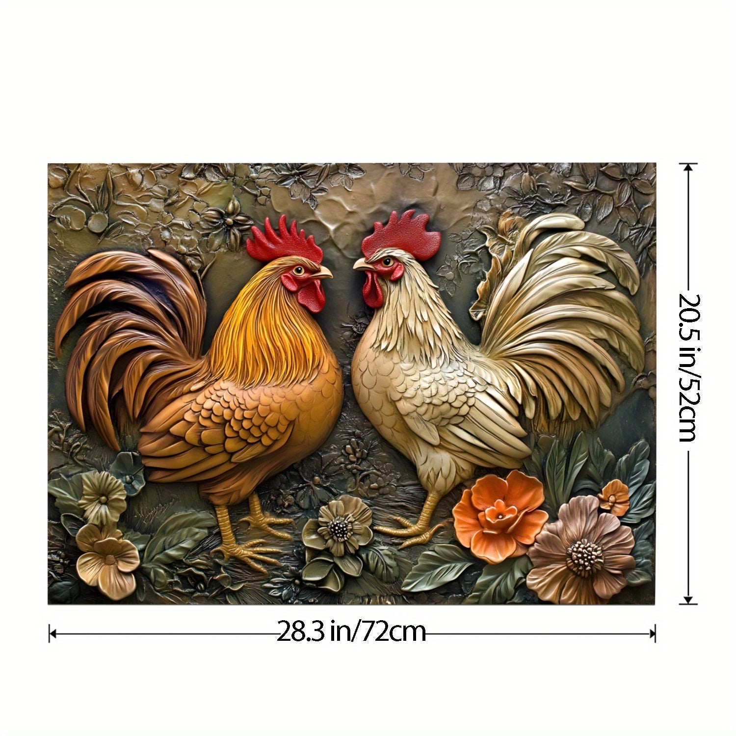 Rustik Qo'yloq va Gulbargli Pishirish Panelini issiqlikka chidamli, sirg'almas rezina himoyachisi, pechlar va pechlar uchun