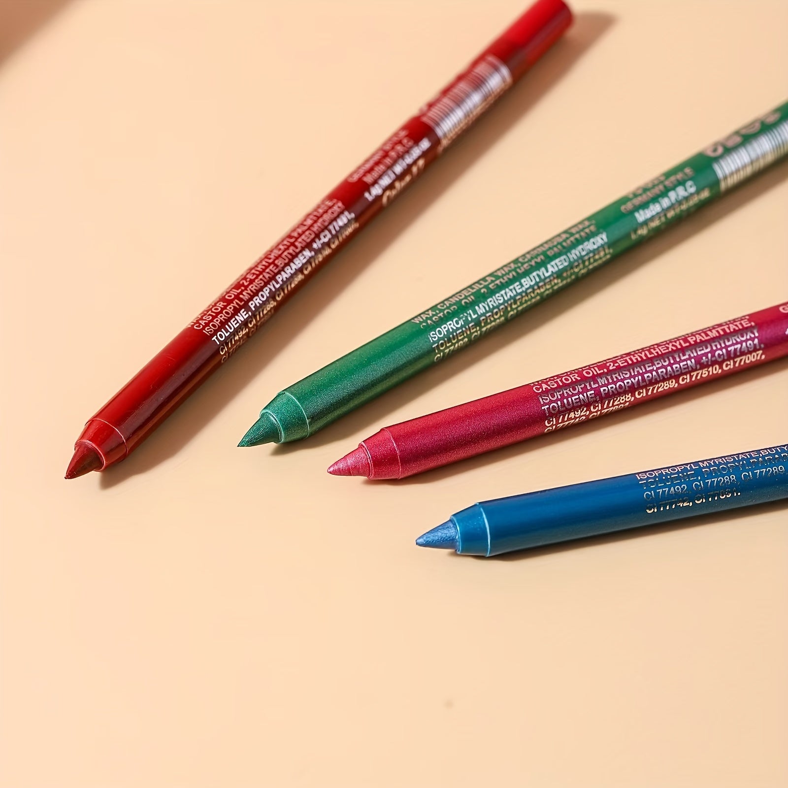 12-Piece Waterproof Eyeliner Set with Shimmering Effects, Eyeshadow and Highlighter