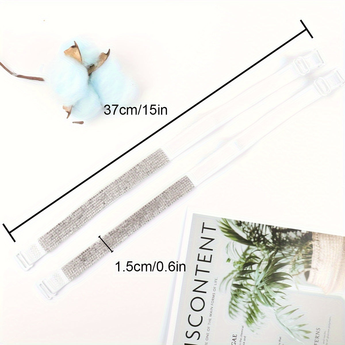 Adjustable Rhinestone Bra Straps for Women Lingerie and Underwear Accessories
