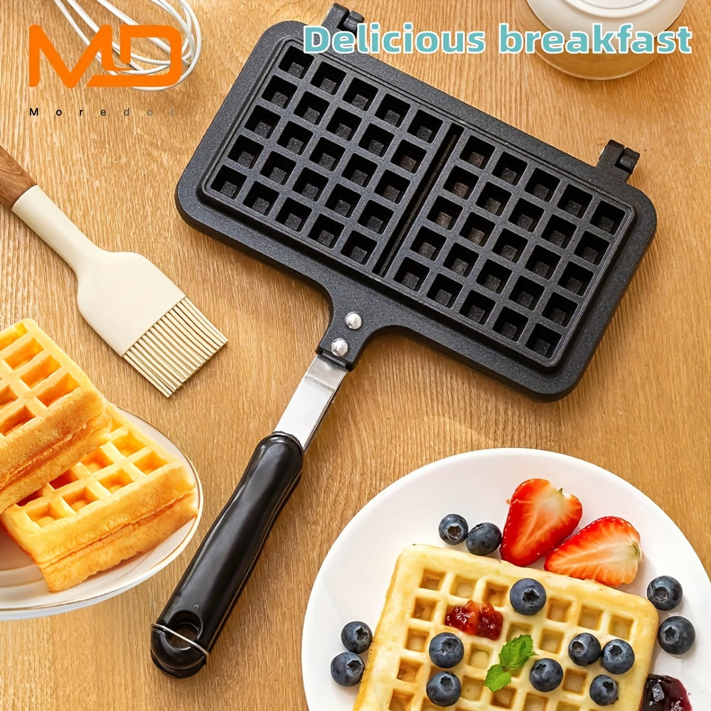 Мини-двусторонняя антипригарная вафельница для блинов и завтрака