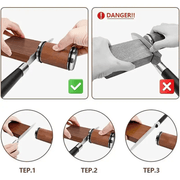 Magnetic knife sharpener with rolling holder and diamond sharpening stone kit for kitchen