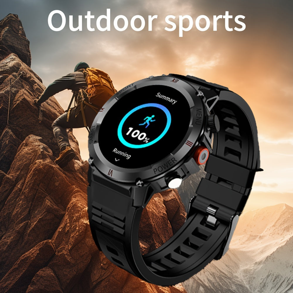 Reloj inteligente para Android iOS Pulsera de fitness Multi-deporte Llamadas Linterna LED Correa de silicona