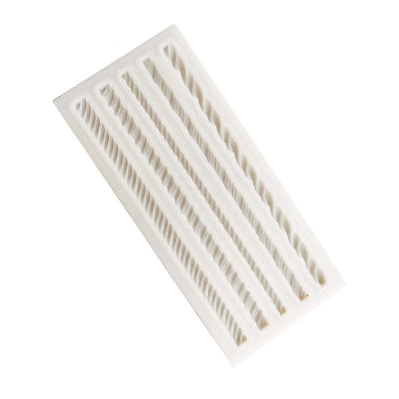 Silicone Mold for Braided Rope Design for Desserts Chocolate Fondant