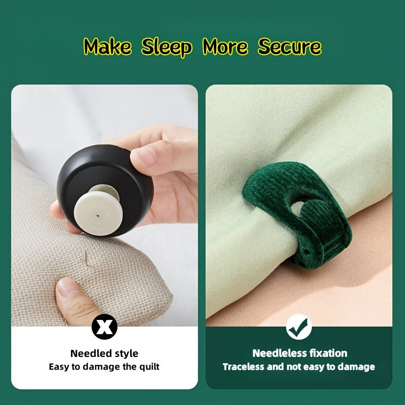 Set of 6 Large Opening Quilt Clips for Securing Quilts, Sheets, Curtains, and More