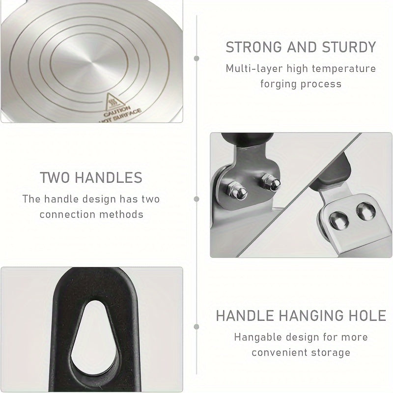 Stainless Steel Trivet for Induction Cooking Heat-Resistant for Espresso Makers and Casseroles