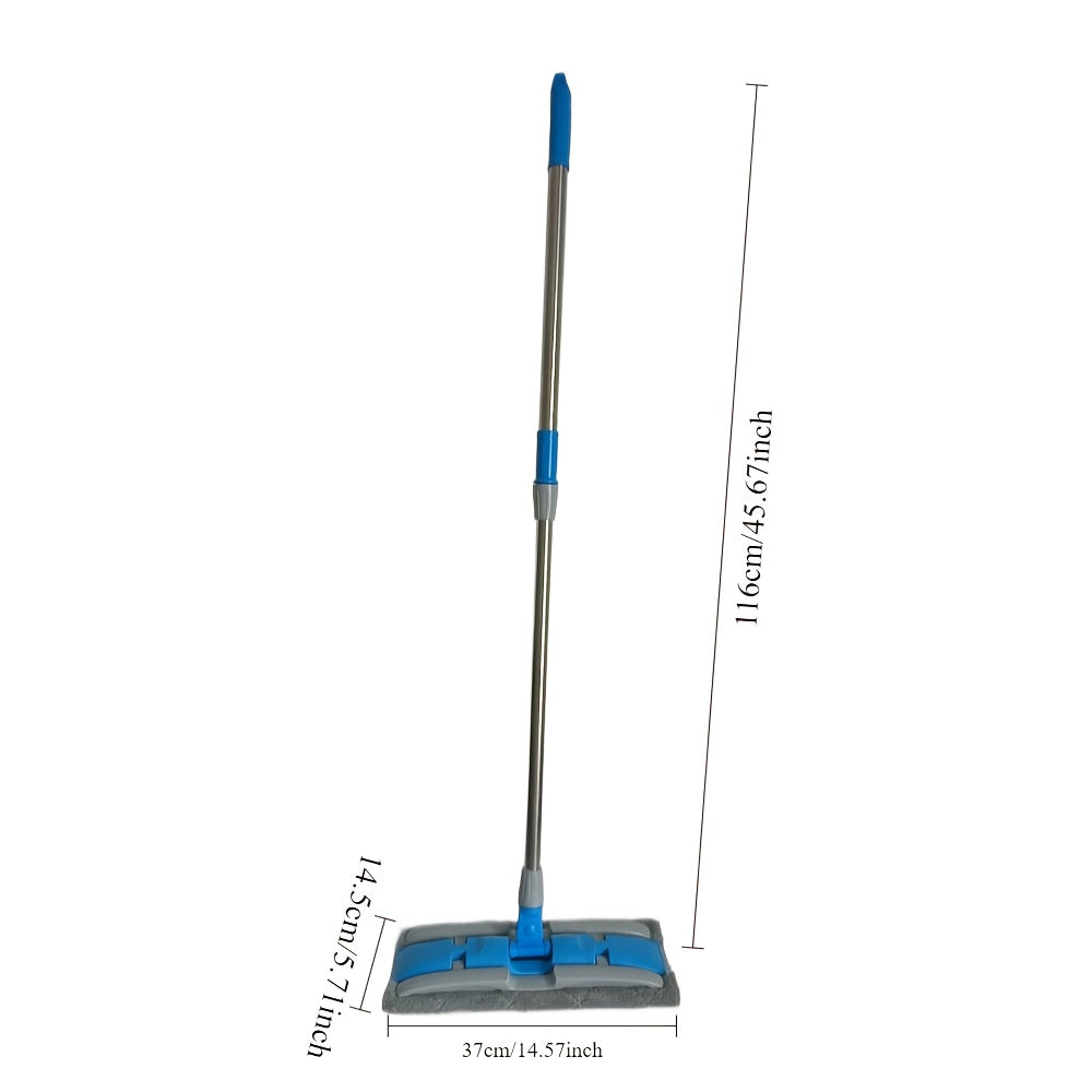 Hands-Free Flat Mop with Washable Microfiber Pads for Hardwood Tile Laminate Floors