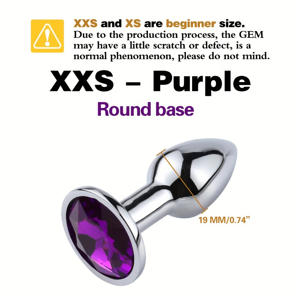 Adult Unisex Gold Gemstone Butt Plug Small Beginner Sex Toy