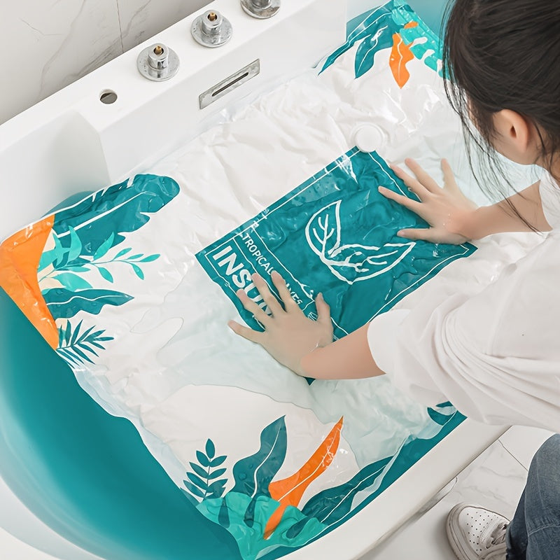 3-to'plam Tropik bargli vakuum saqlash sumkallari quvnoq va kiyim-kechak uchun