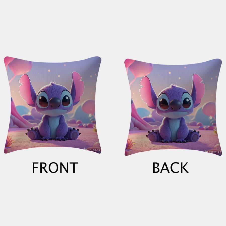 Set of 2 Disney Stitch Cushion Covers Modern Traditional Style Decorative Sofa Living Room Outdoor