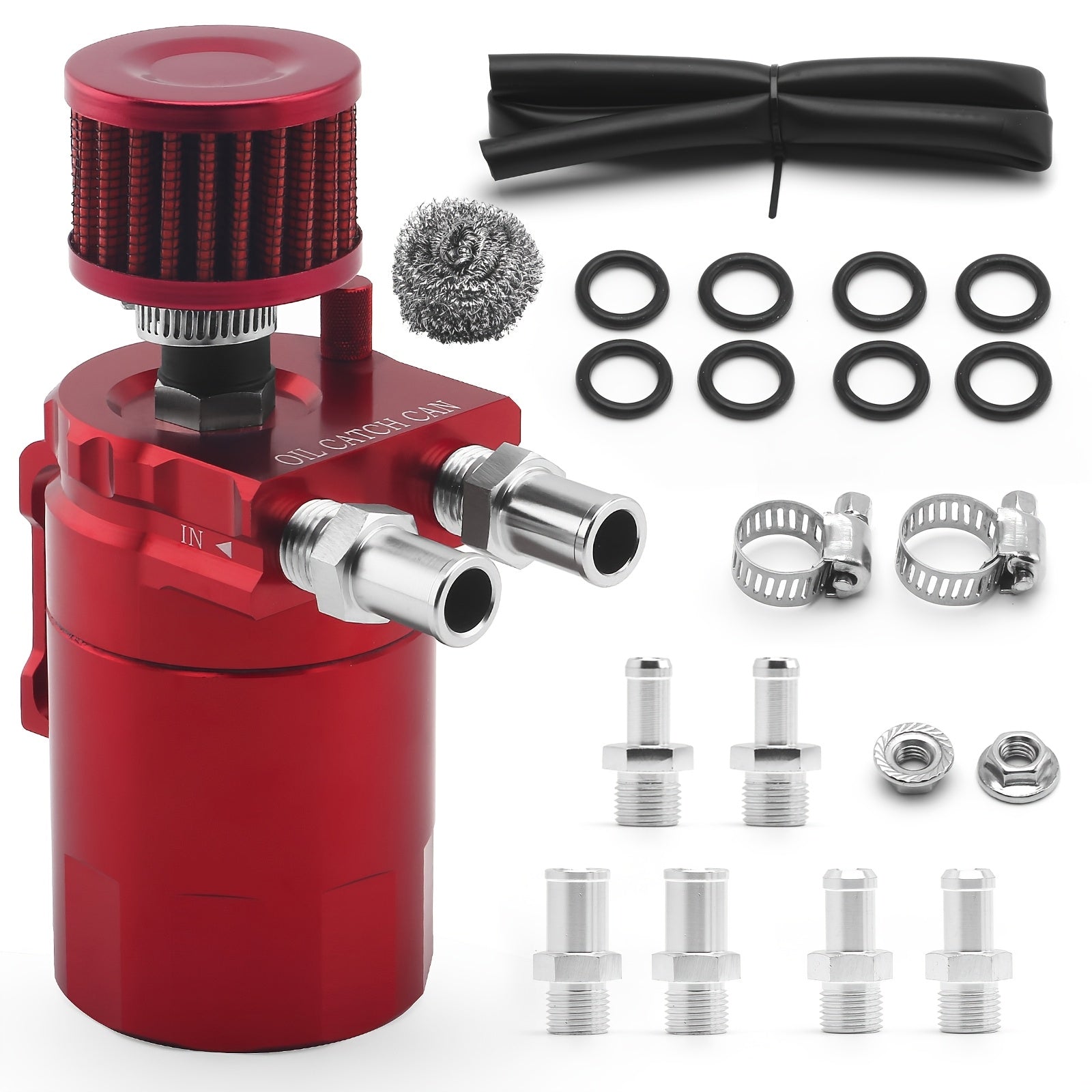 300ml Aluminum Oil Catch Can with Air Filter for Car Modification