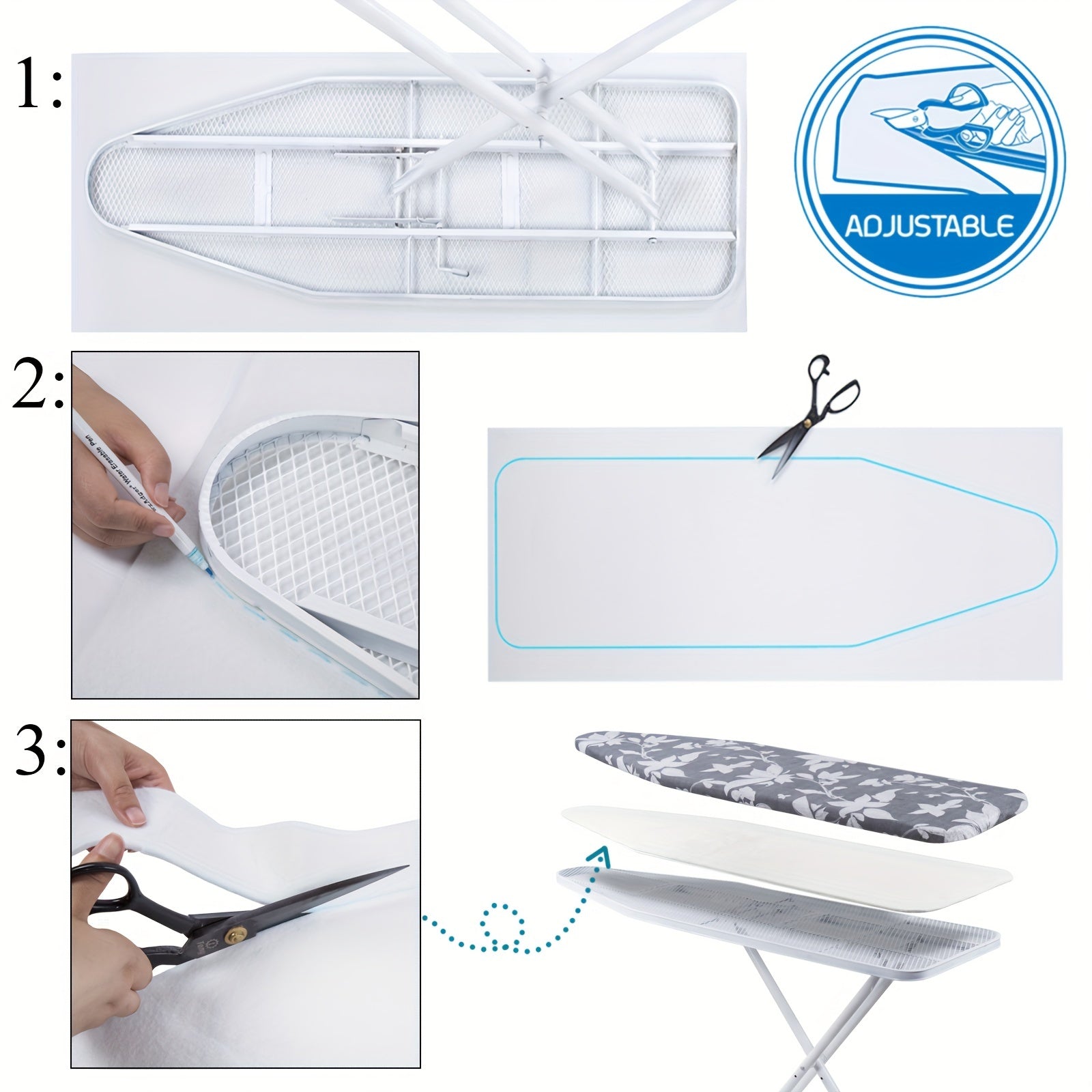 Ironing Board Felt Pad Reusable Anti-Scratch Protective Cover