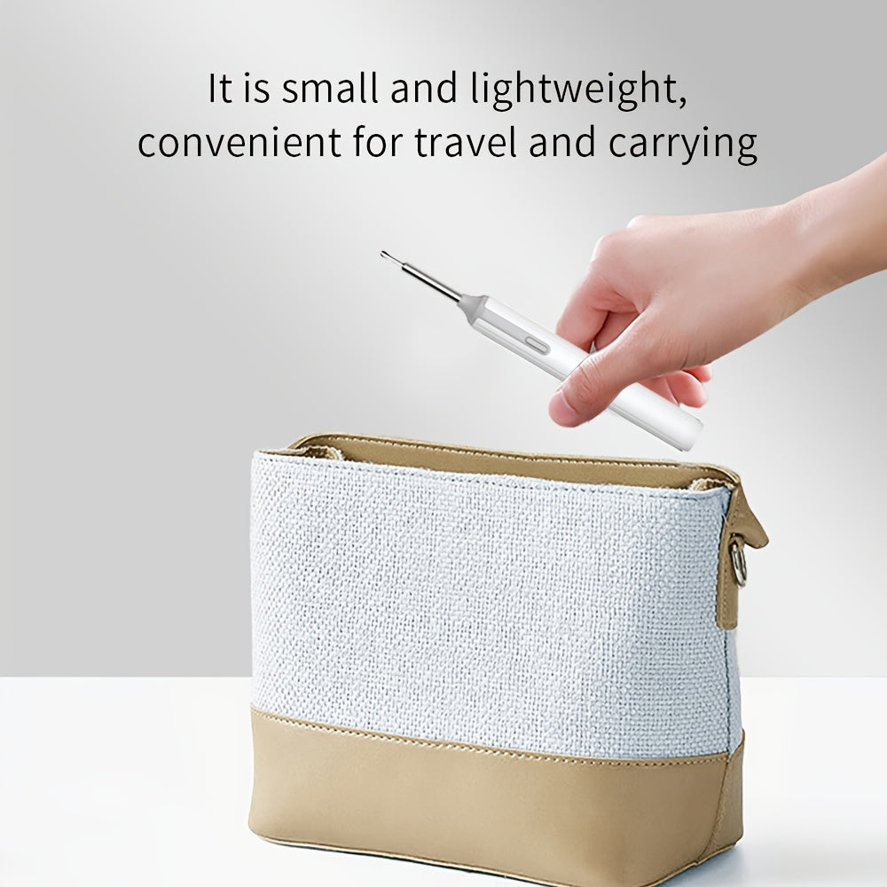 Cuckoo Yun quloq mumini olib tashlash vositasi, kamera bilan, USB quvvatlanadigan, qayta zaryadlanadigan, Wi-Fi, HD ko'zgu, LED chiroqlar va 6 ta quloq tozalash asbobi. Quloq mumini olib tashlash uchun mukammal sovg'a.