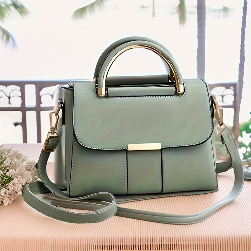 Ayollar uchun uslubiy krossbody xabarchi sumkasi, olib tashlanadigan tasma, magnit yopish va katta sig‘imga ega.