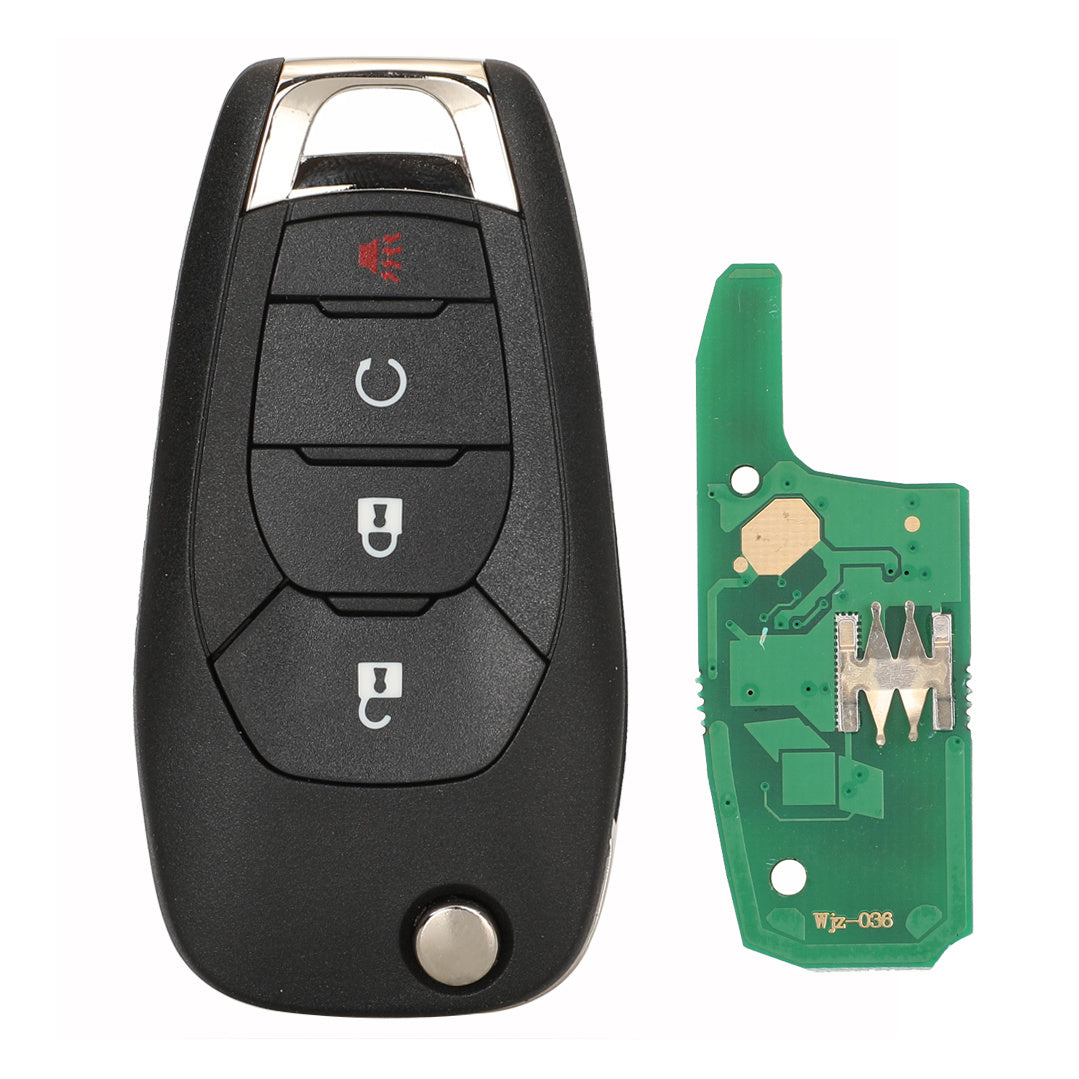 Car Remote Fob Black Ergonomic Design for Keyless Entry, Alarm, Start