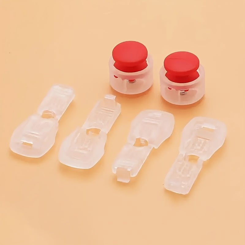 Unisex Shoe Accessories 6Pcs Set Shoelace Buckles No Tie Fastener