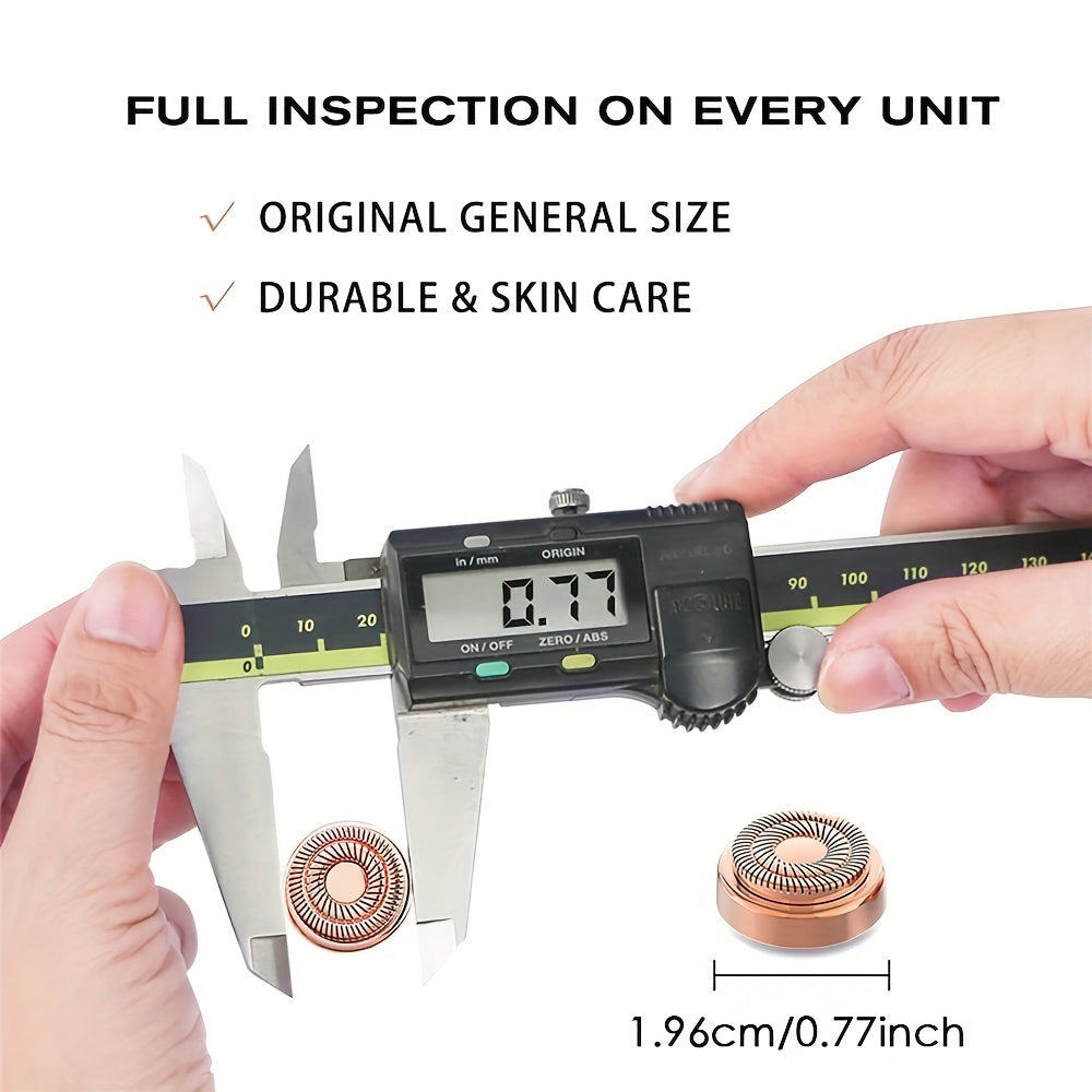 Juego de cabezales de repuesto para removedor de vello facial para mujeres, metal, pack de 2/4/6