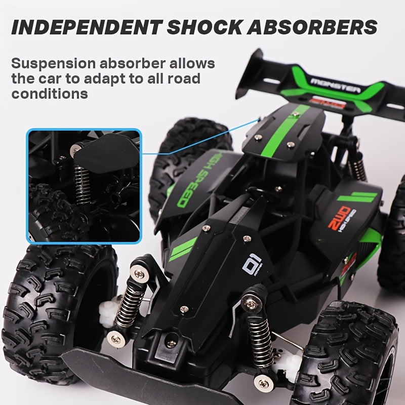 1:18 Scale Off-Road Remote Control Car for Drifting 15KM/H with Large Rubber Tires