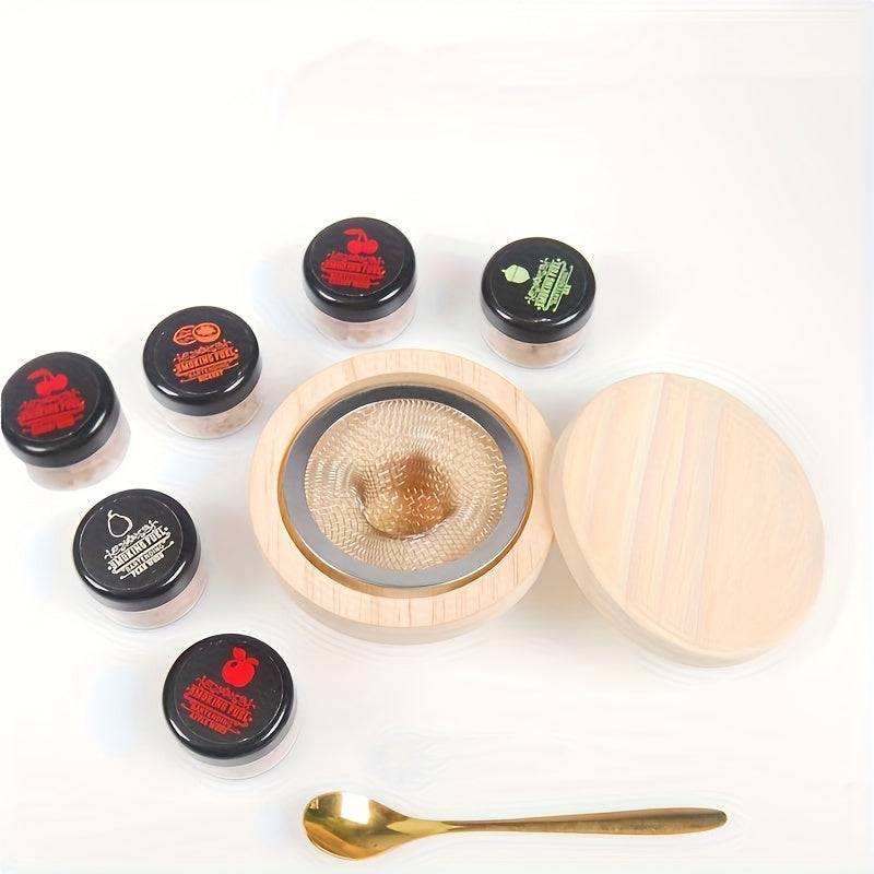 Cocktail Smoking Kit with 6 Wood Chip Soakers for Whiskey Enthusiasts