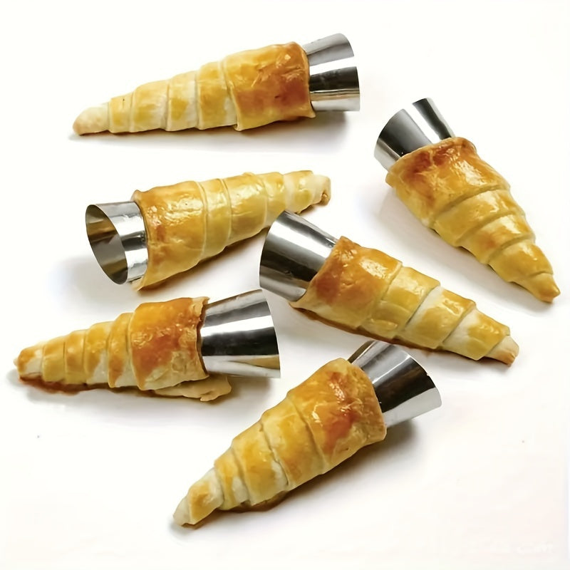 Stainless Steel Ice Cream Mold 16pcs for Crispy Pastry Cream Cones
