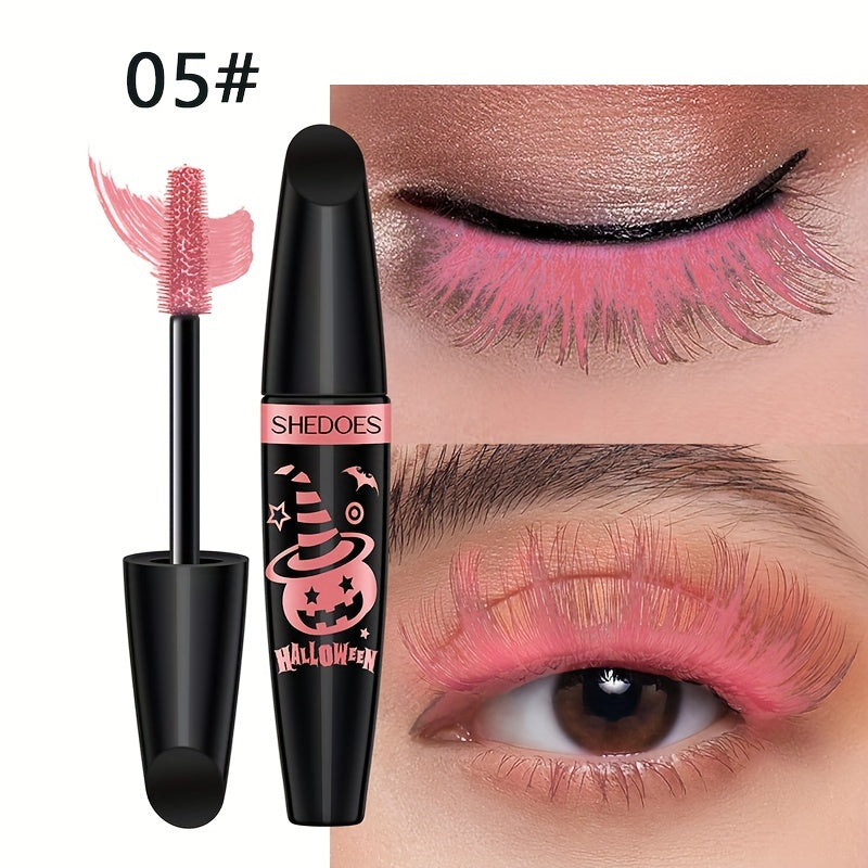 Women's Waterproof Colorful Mascara 6 Shades Curled Long Lashes