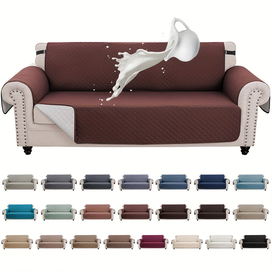 Anti-Slip Pet-Friendly Sofa Cover for Armchair, Loveseat, and Sectional in Modern Polyester