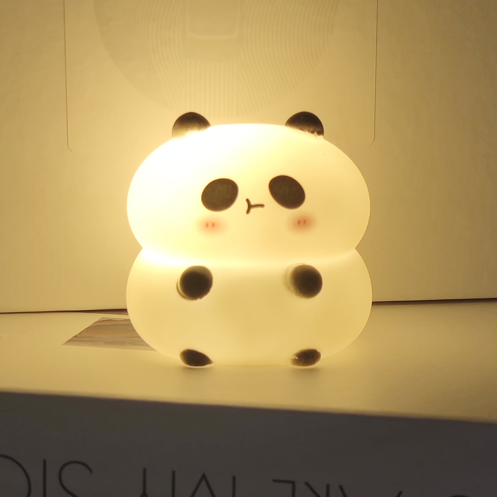 Panda Night Light 1pc Battery-Operated LED Desk Lamp Soft Glow Kids Decor
