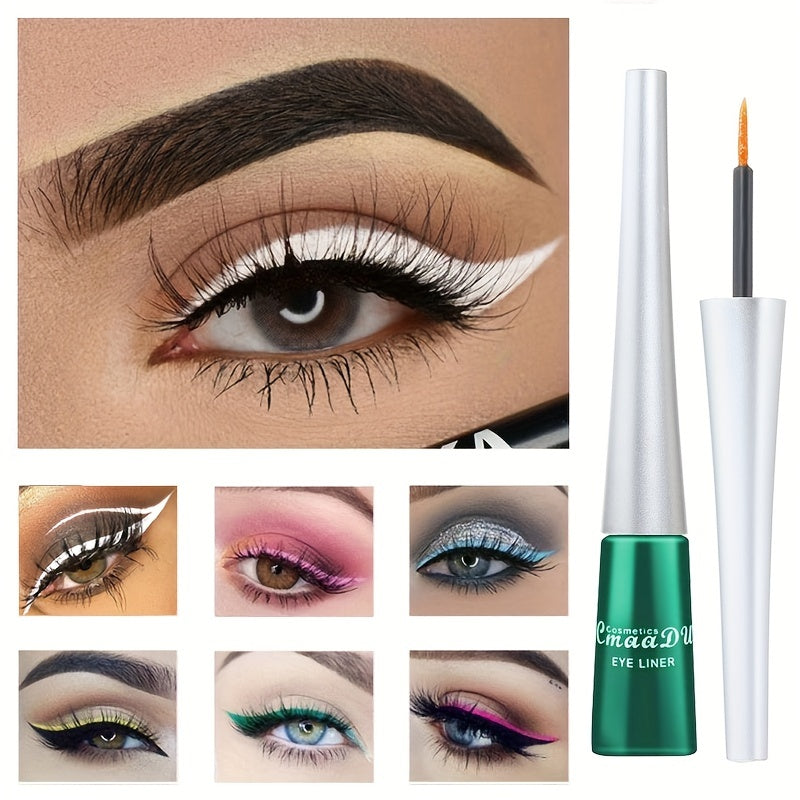 Женский водостойкий жидкий карандаш для глаз, 17 цветов, быстро сохнет, насыщенный цвет