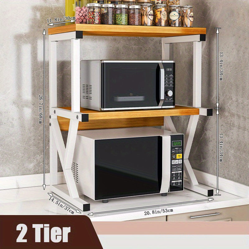 Kuchka uchun karbon po'latdan tayyorlangan mikroto'lqinli pech uchun javon, stol usti tartibi uchun.