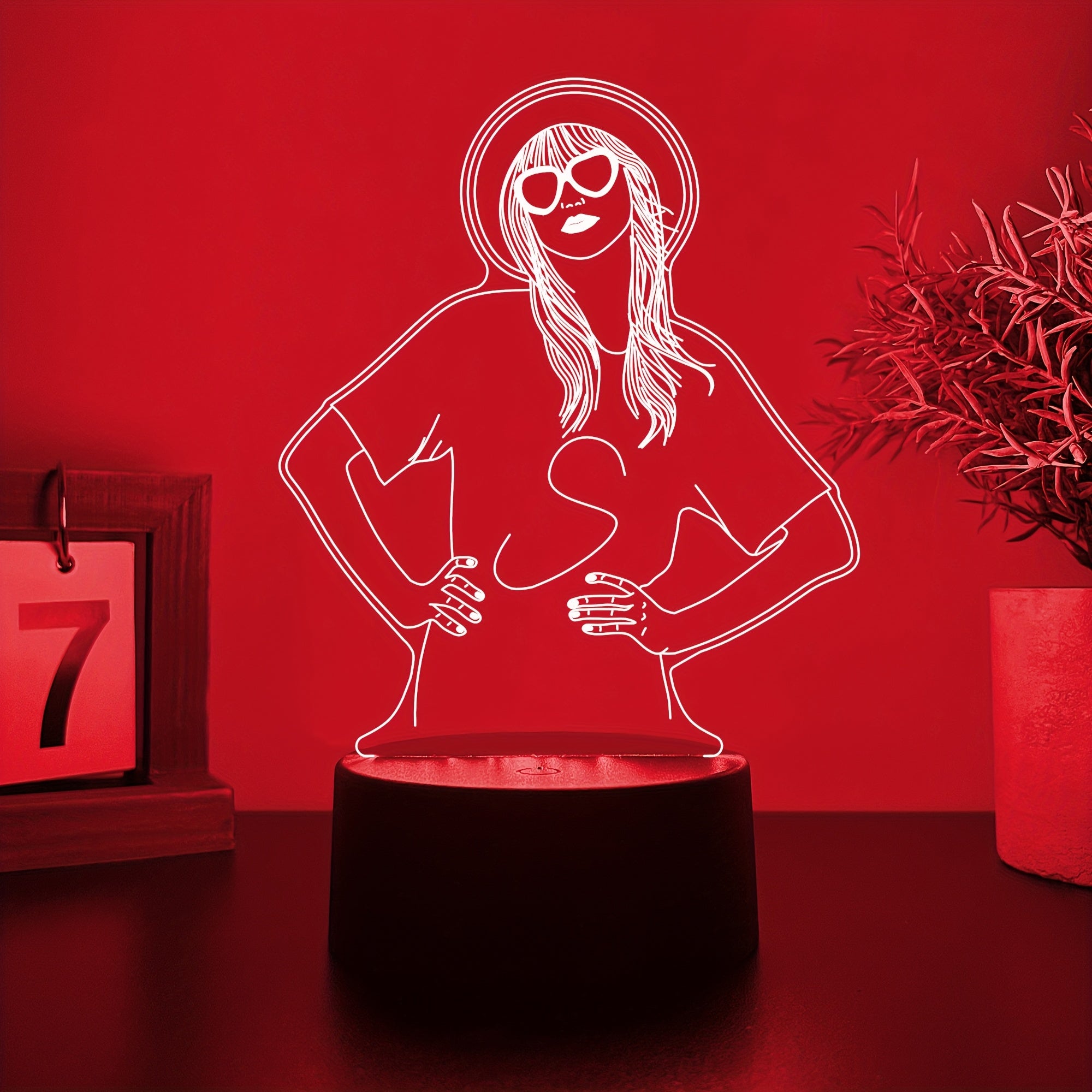 Custom 3D Night Light with Automatic Lighting Effects for Bedroom and Desk Decor